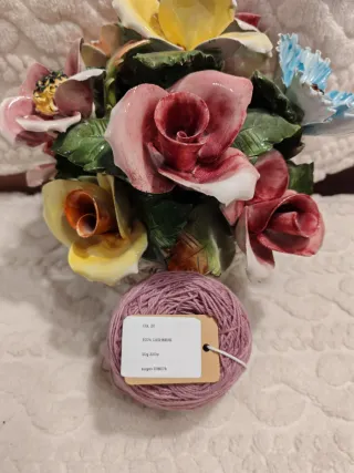 Gomitolo di cashmere rosa antico