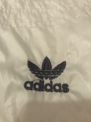 Chaqueta Adidas Vintage Mujer Blanca y Gris