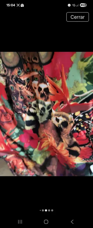 Chaqueta Desigual verde con capucha y pelo