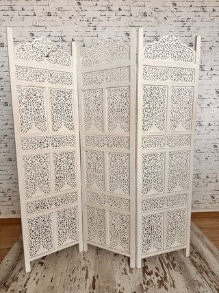 Biombo vintage estilo boho madera