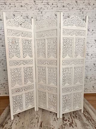 Biombo vintage estilo boho madera