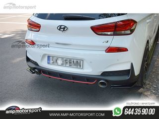 DIFUSOR TRASERO HYUNDAI I30 N 2017-- NEGRO BRILLO