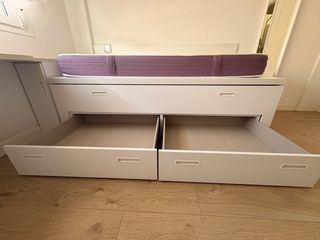 Estructura cama 90 con cajones