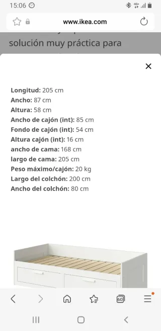 Cama Diván Brinmes IKEA