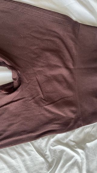 Leggings deportivos marrones cintura alta