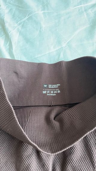 Leggings deportivos marrones cintura alta