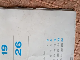 Calendario Iberia 1970 original intacto aviación