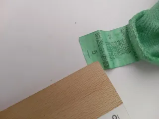 Jersey verde con encaje y pedrería t/ 5