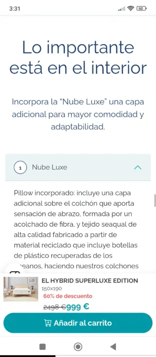 150x190 MARMOTA HYBRID SUPERLUXE EDITION MUELLES E