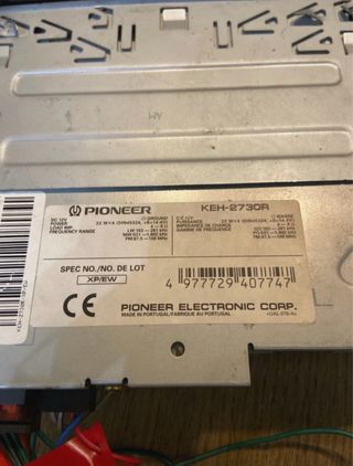 Autoradio Pioneer KEH-2730R Cassette Vintage