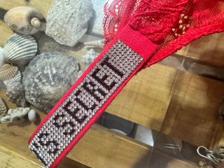 Tanga Victoria's Secret Rojo Talla Única