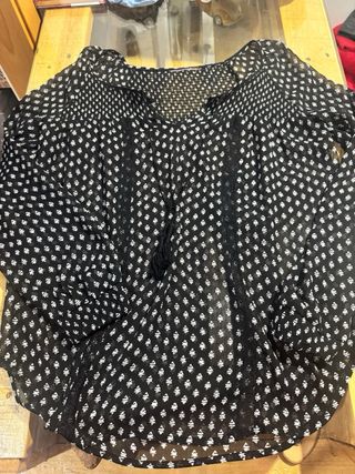 Blusa estampada manga larga