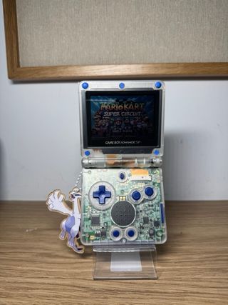 Game Boy Advance SP blanco translucido Lugia