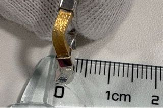 Aros bicolor oro y plata