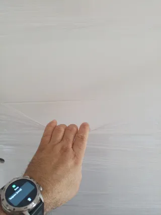 Puerta blanca maciza lucerna derecha