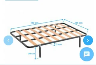 Colchon viscostop 1,90cmm y somier con patas