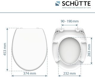Asiento WC SCHÜTTE con cierre suave