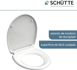 Asiento WC SCHÜTTE con cierre suave