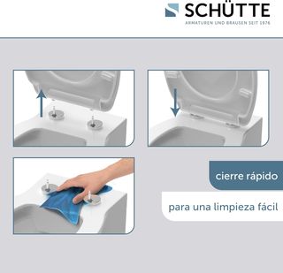 Asiento WC SCHÜTTE con cierre suave