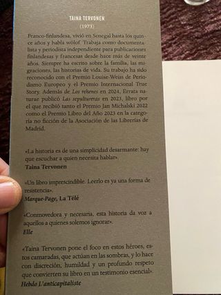 Taina Tervonen./ Los vigías