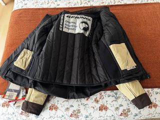 Chaqueta de moto  Bering Roadster Beige de mujer