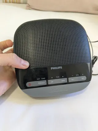 Radio Philips Negro/Gris