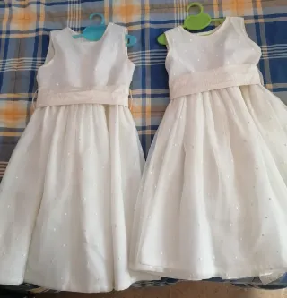 Vestido de fiesta/boda organdí de niña