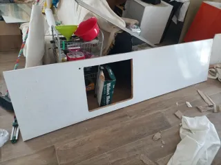 Encimera de madera 254,5x62,5x3 cm