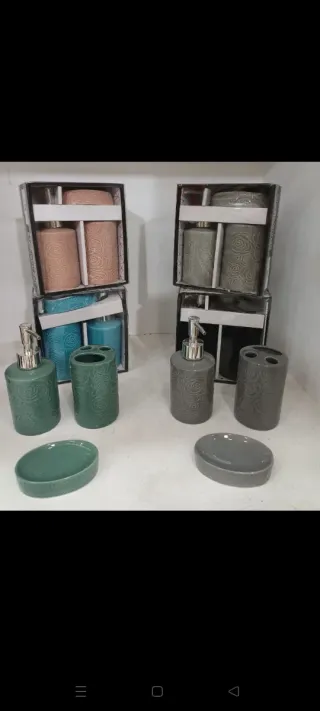 Set bagno 3 pezzi ceramica