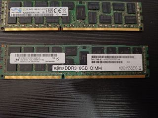 4x Tarjetas Memoria RAM Fujitsu DDR3 8GB