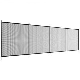 Valla de piscina, 1.2 x 3.7 m Vallas para piscinas enterradas, Valla de seguridad infantil removible, Instalación fácil de bricolaje Valla de piscina, Malla de valla de piscina de PVC Teslin de 34...