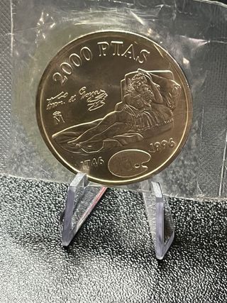 Moneda Plata 925 Maja Vestida 1996