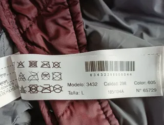 Plumífero Massimo Dutti Burdeos Hombre