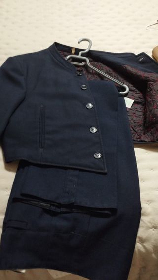 Traje de Flamenco Azul mari o