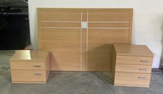 Cabecero de cama 135 y 2 mesitas de noche