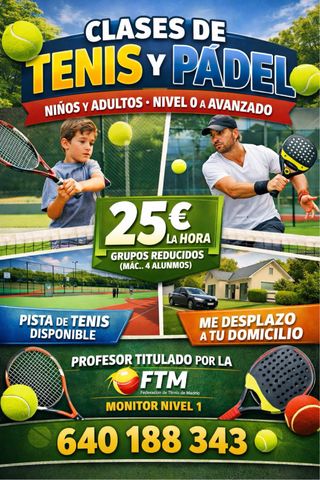 Clases tenis y padel