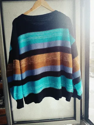 Jersey rayas colores talla grande