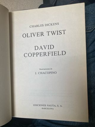 Charles Dickens Oliver Twist y David Copperfield