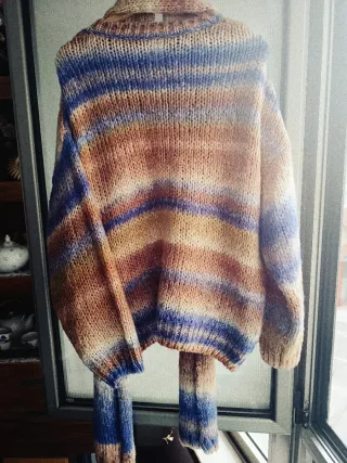 Jersey con bufanda talla grande