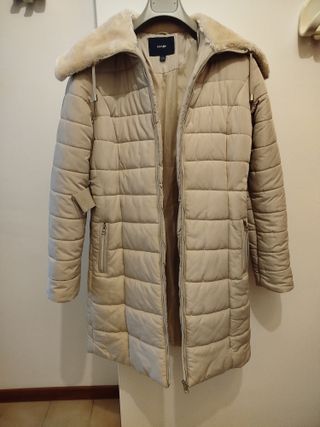 Cappotto Kiabi beige impermeabile TG S