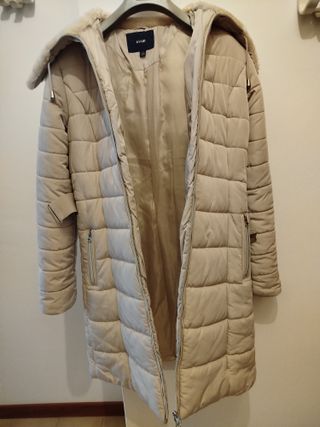 Cappotto Kiabi beige impermeabile TG S