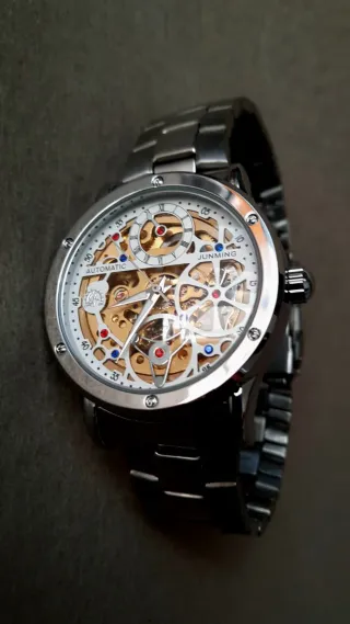 Orologio Uomo Automatico Junming Scheletrato