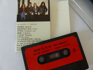 Cinta Cassette- Rock D.A.M. Sin Mentir (Demo 1990)