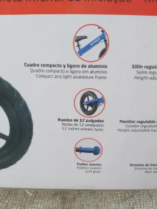 Bicicleta infantil B-PRO Balance Azul