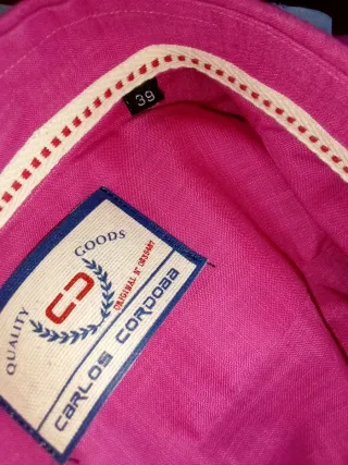 Camisa Fucsia Manga Corta CARLOS CORDOBA