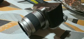 Cámara Nikon con objetivo