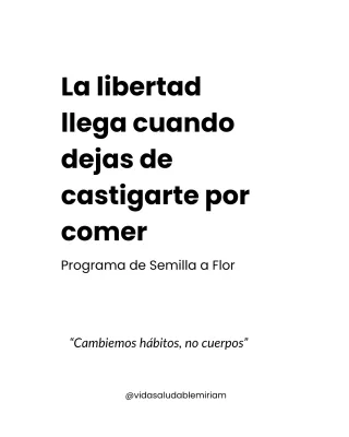 Asesoramiento Nutricional para Mujeres | Programa