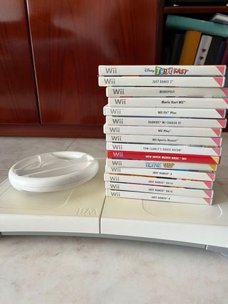 Consola Wii Blanca + Juegos + Mandos + Wii Fit
