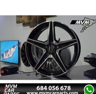 Juego 4 Llantas Mercedes 18 W205 Negra MB41