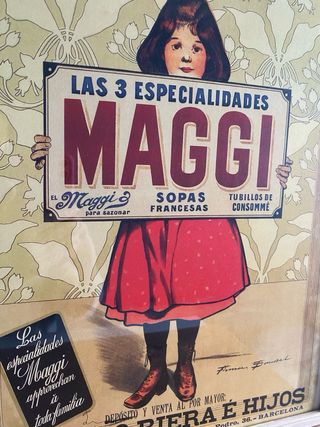 Cuadro Publicidad Maggi 32x42